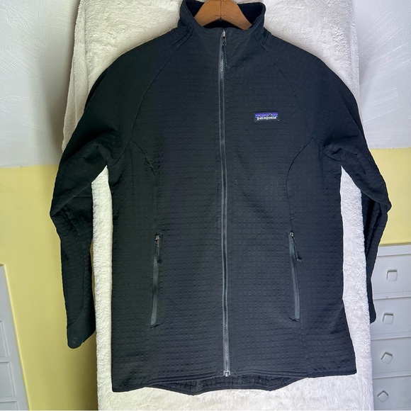 Patagonia Womens Black R2 Techface Full Zip Jacket M Outdoors Hiking Performance - Picture 3 of 14